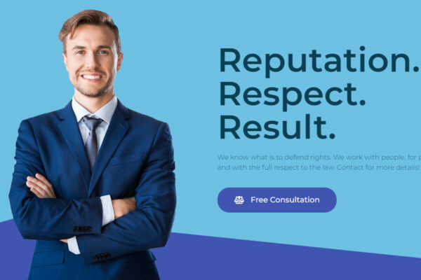 Lawyer Pro Elementor Landing Page Template