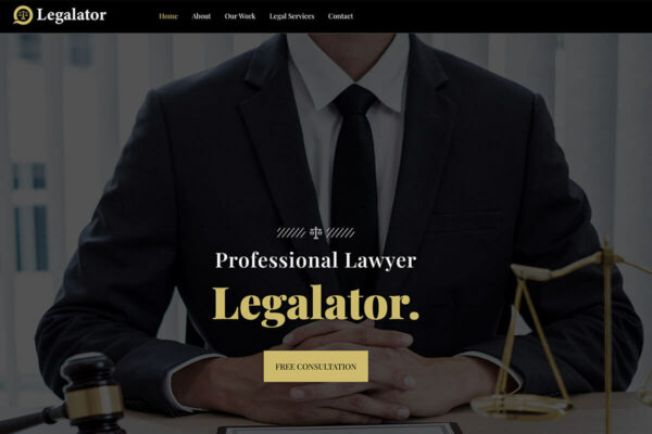 Legalator Professional Lawyer Elementor Template Kits